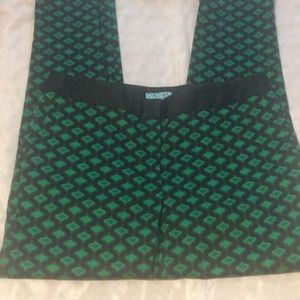 Cynthia Rowley Green Black Prints Size 8.